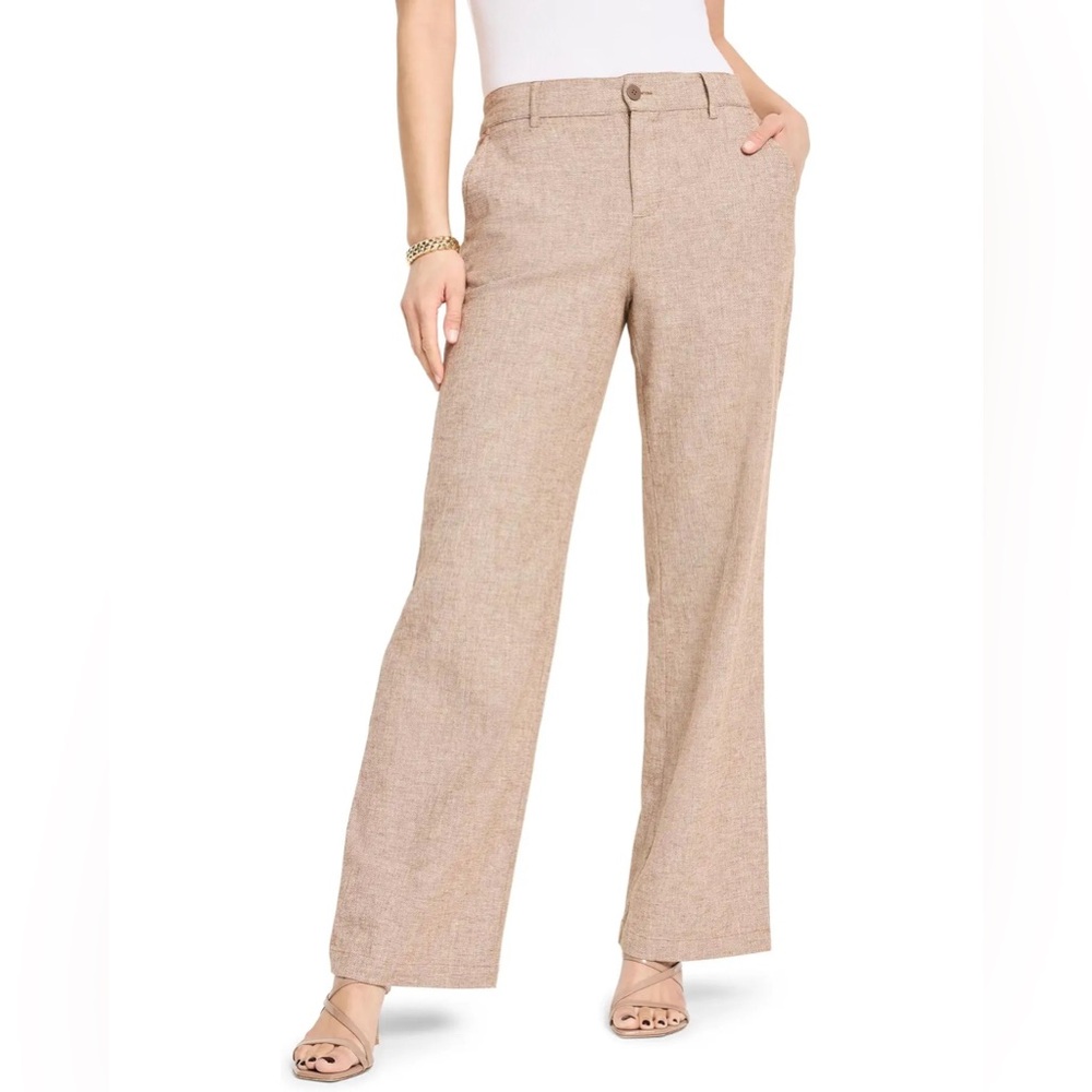 NIC+ZOE Linen Cotton Eliot Wide-leg Pants